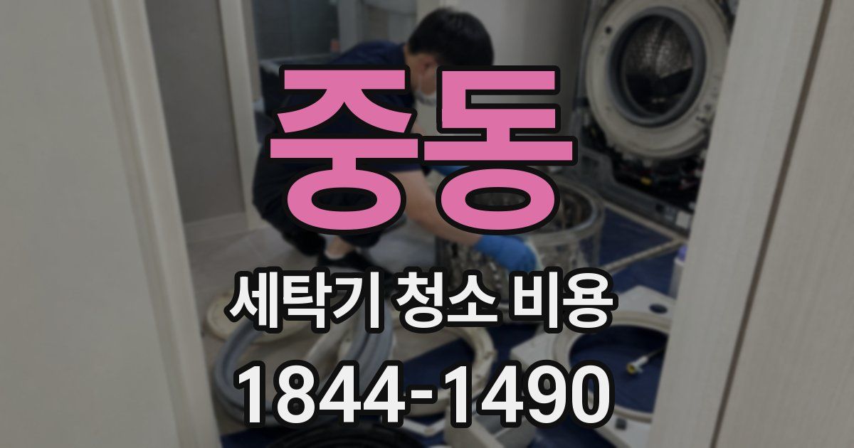 중동 세탁기 청소 비용