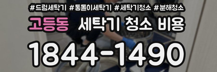 고등동 세탁기 청소 비용