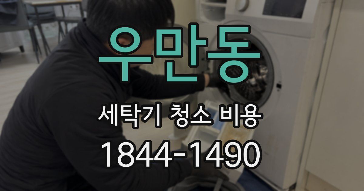 우만동 세탁기 청소 비용
