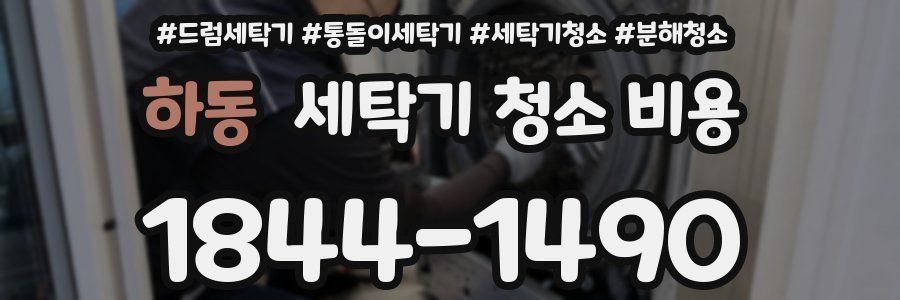 하동 세탁기 청소 비용
