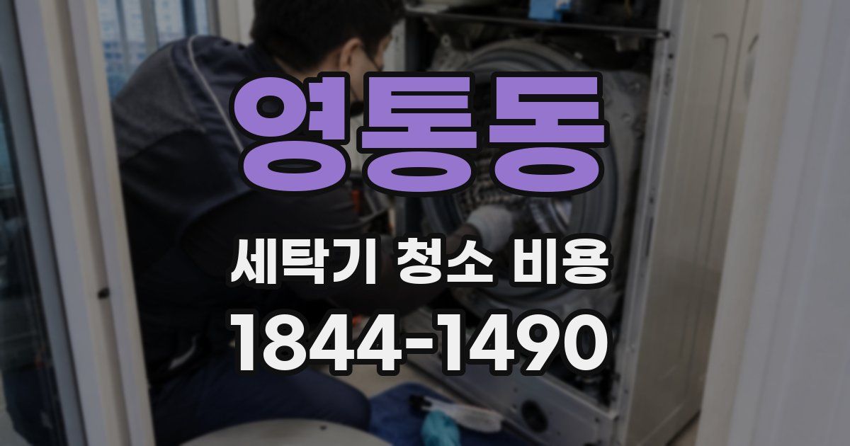 영통동 세탁기 청소 비용