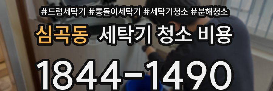 심곡동 세탁기 청소 비용
