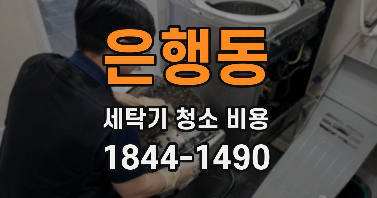 은행동 세탁기 청소 비용