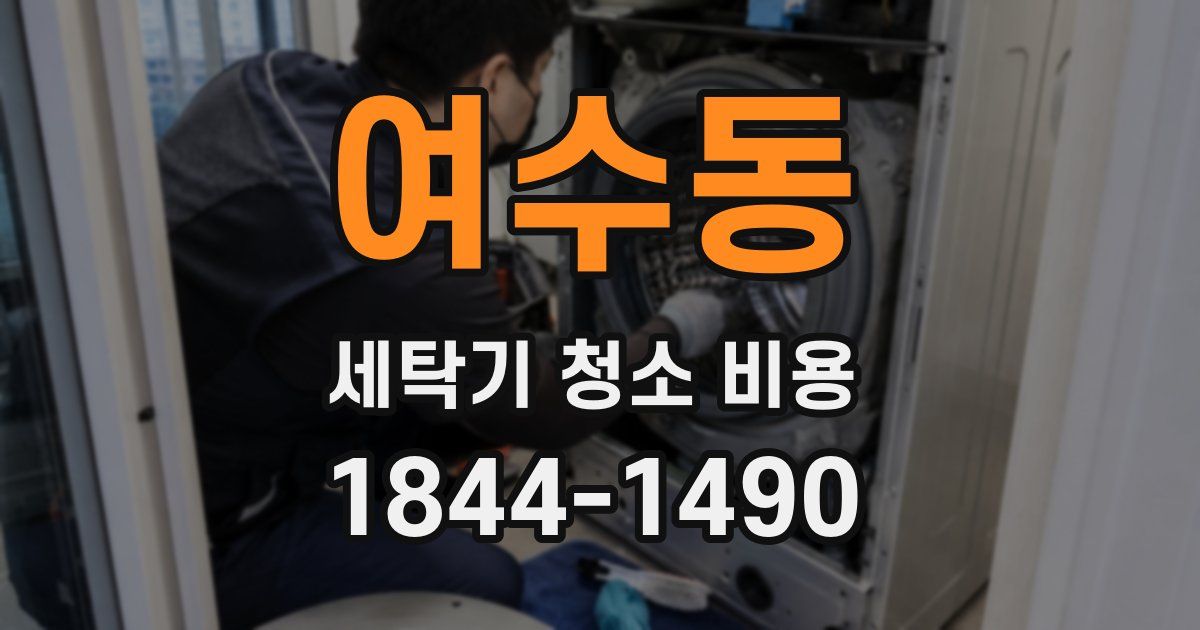 여수동 세탁기 청소 비용