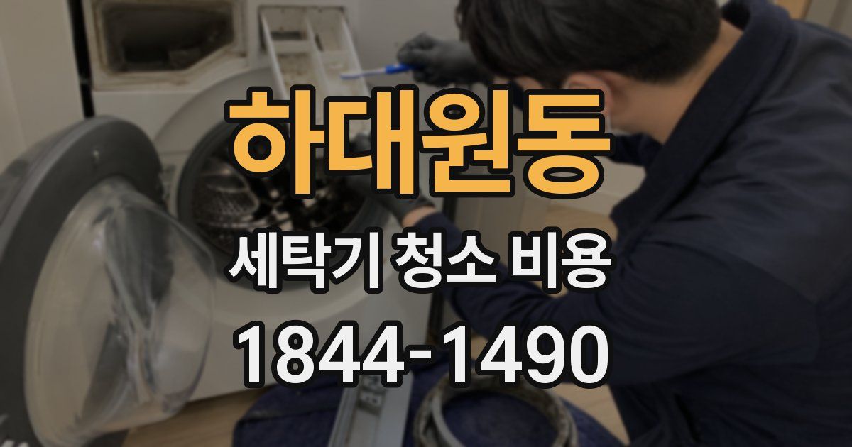 하대원동 세탁기 청소 비용