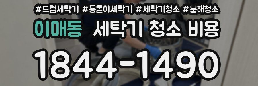 이매동 세탁기 청소 비용