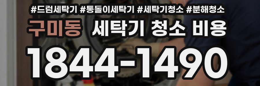 구미동 세탁기 청소 비용