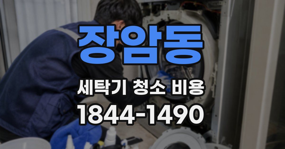 장암동 세탁기 청소 비용