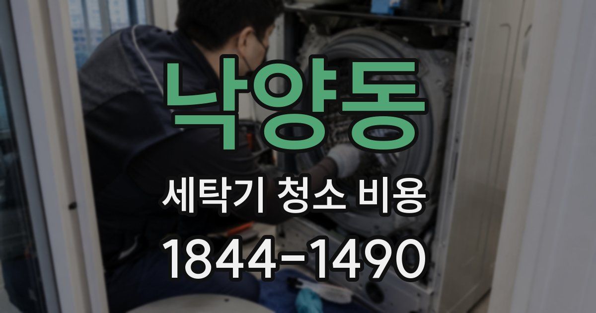 낙양동 세탁기 청소 비용