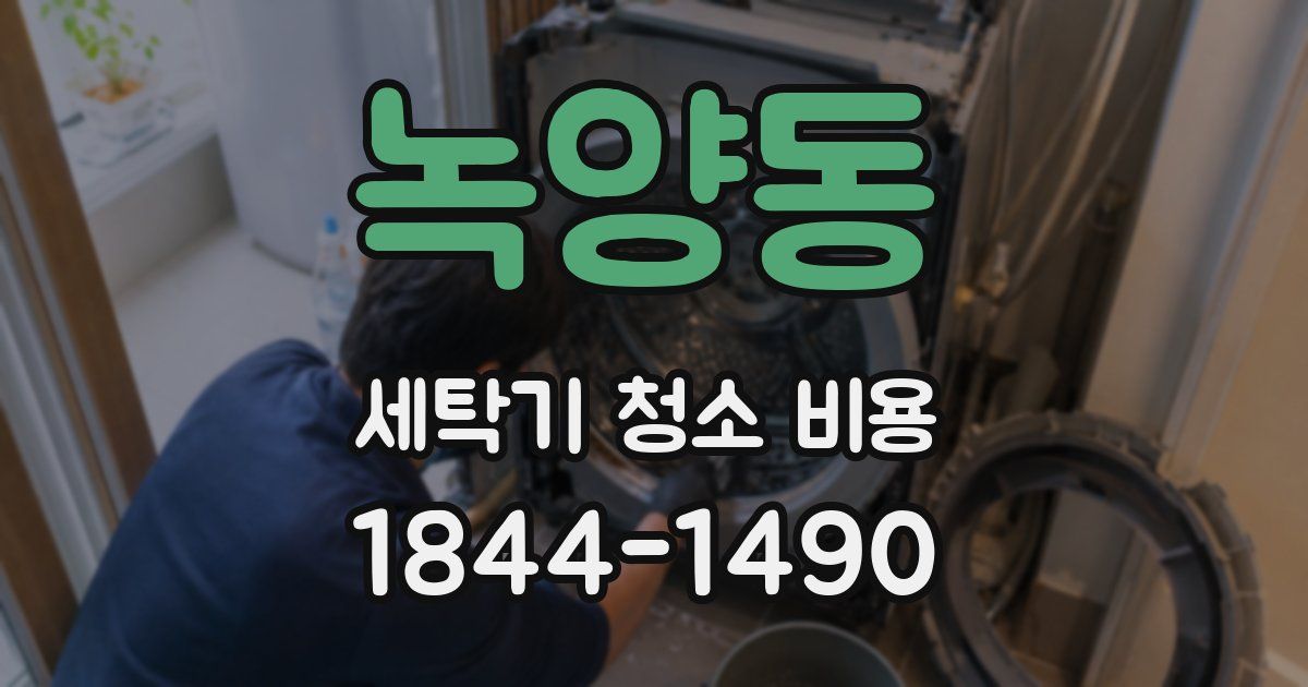 녹양동 세탁기 청소 비용