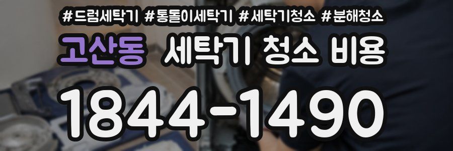 고산동 세탁기 청소 비용
