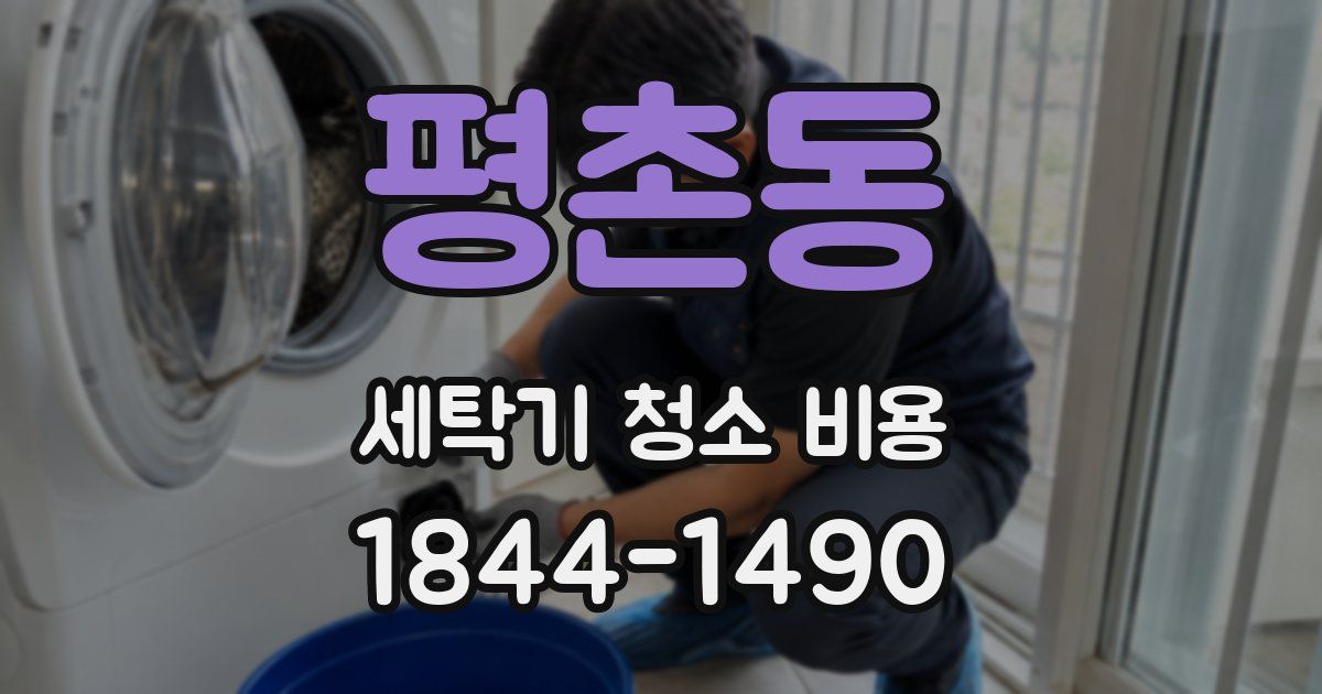 평촌동 세탁기 청소 비용
