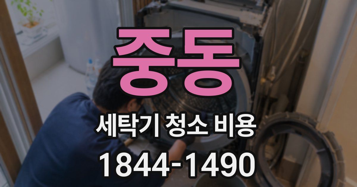 중동 세탁기 청소 비용