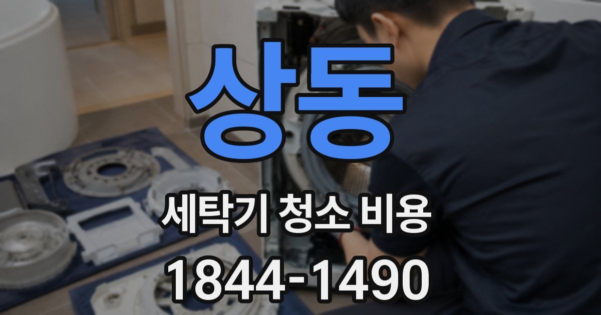 상동 세탁기 청소 비용