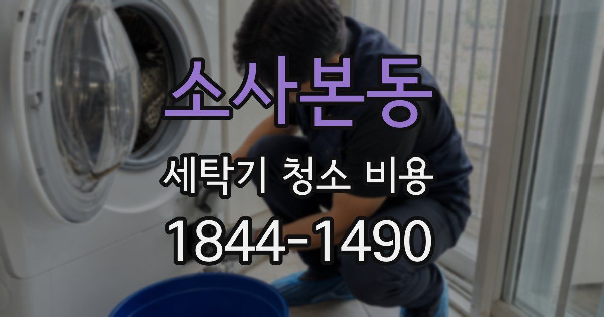 소사본동 세탁기 청소 비용