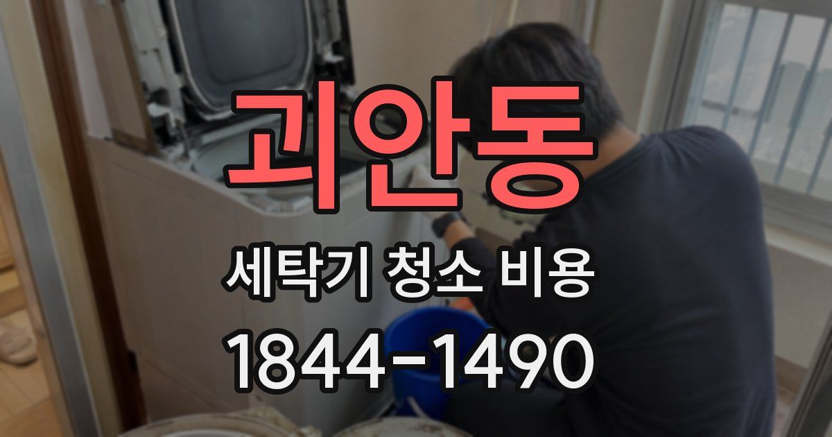 괴안동 세탁기 청소 비용