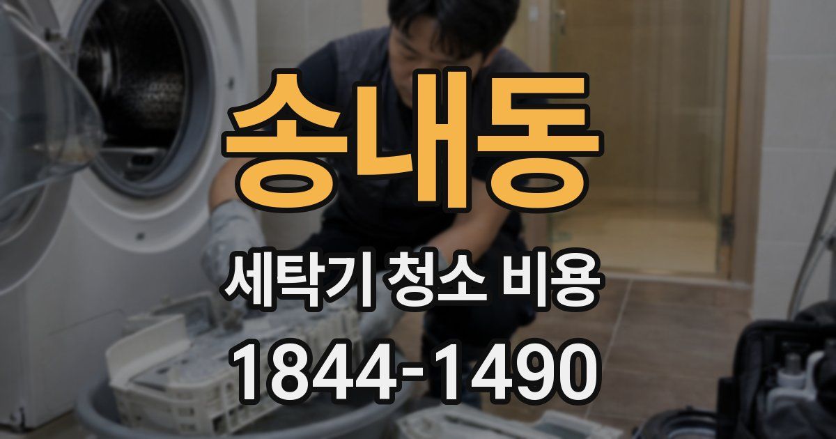 송내동 세탁기 청소 비용