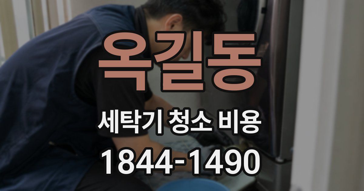 옥길동 세탁기 청소 비용