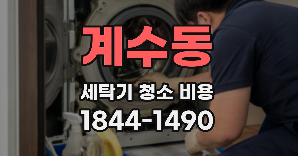 계수동 세탁기 청소 비용