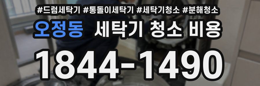 오정동 세탁기 청소 비용