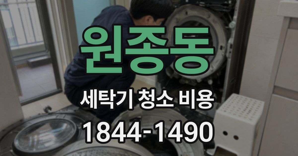 원종동 세탁기 청소 비용