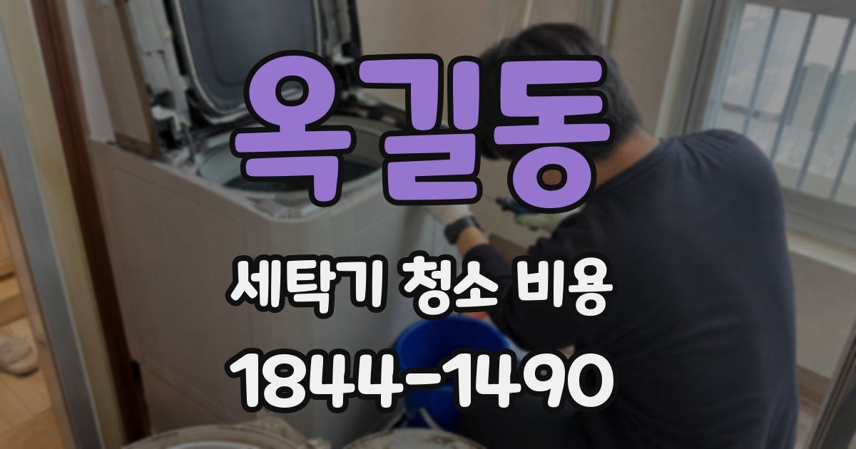 옥길동 세탁기 청소 비용