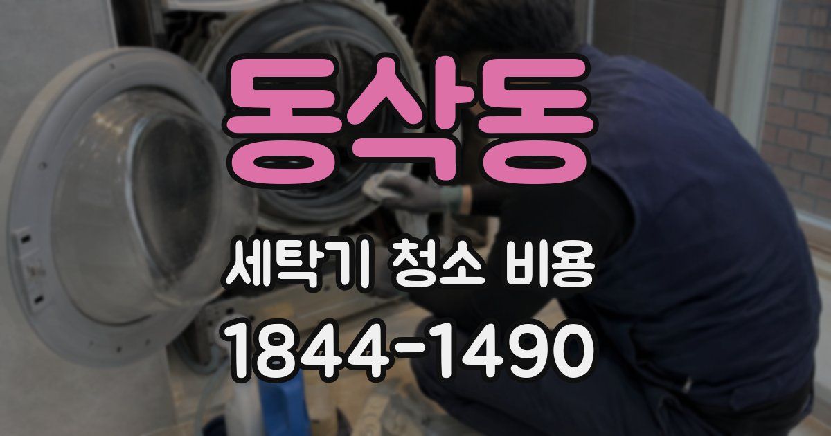 동삭동 세탁기 청소 비용