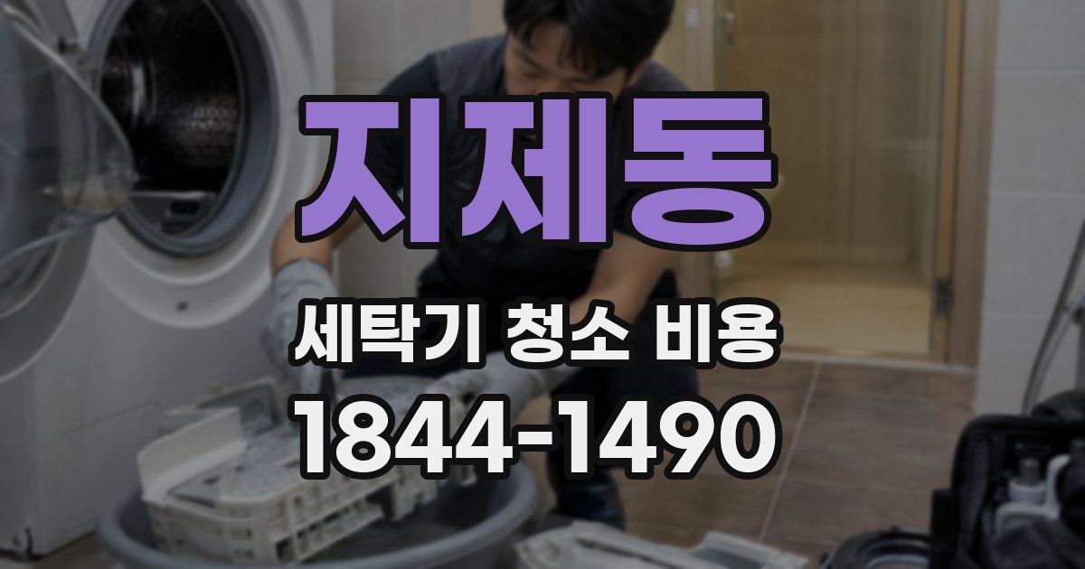 지제동 세탁기 청소 비용