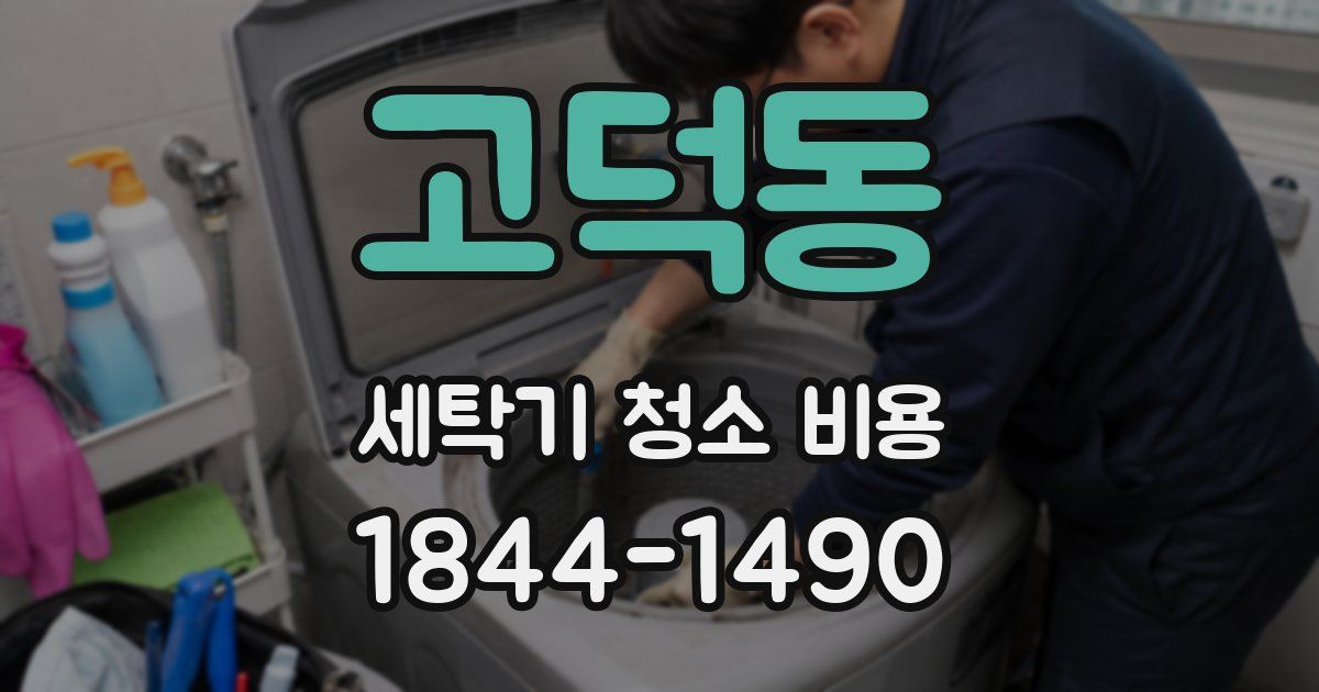 고덕동 세탁기 청소 비용