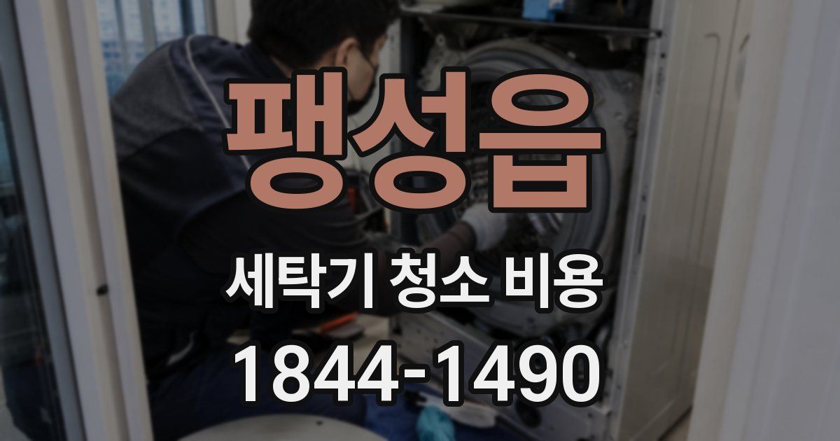 팽성읍 세탁기 청소 비용