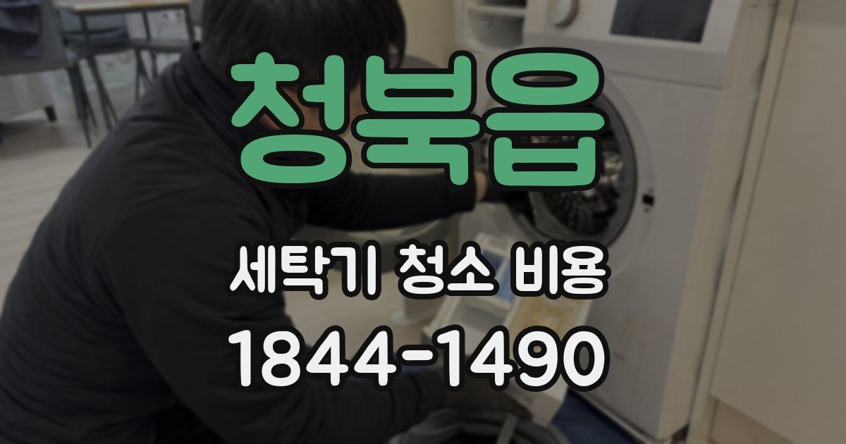 청북읍 세탁기 청소 비용