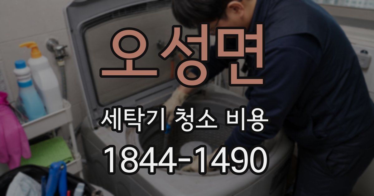 오성면 세탁기 청소 비용