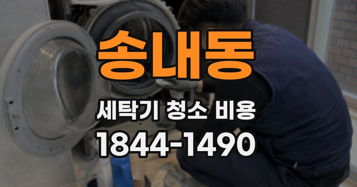 송내동 세탁기 청소 비용