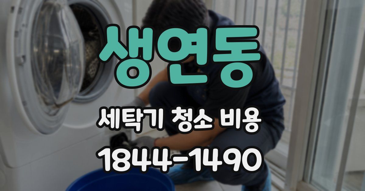 생연동 세탁기 청소 비용