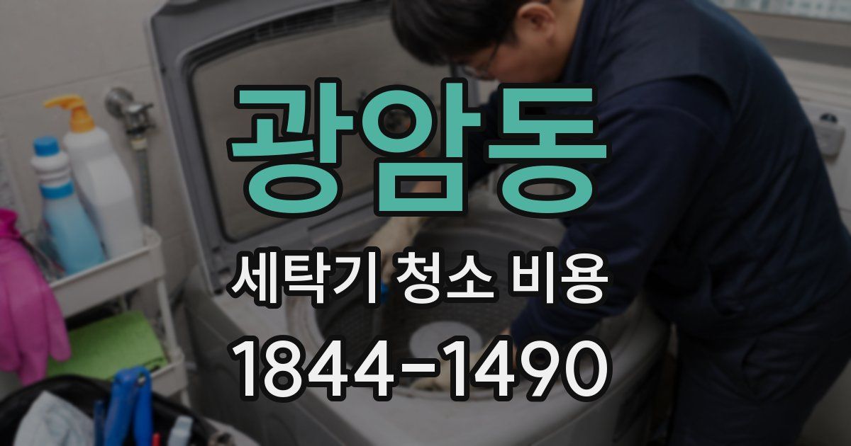 광암동 세탁기 청소 비용