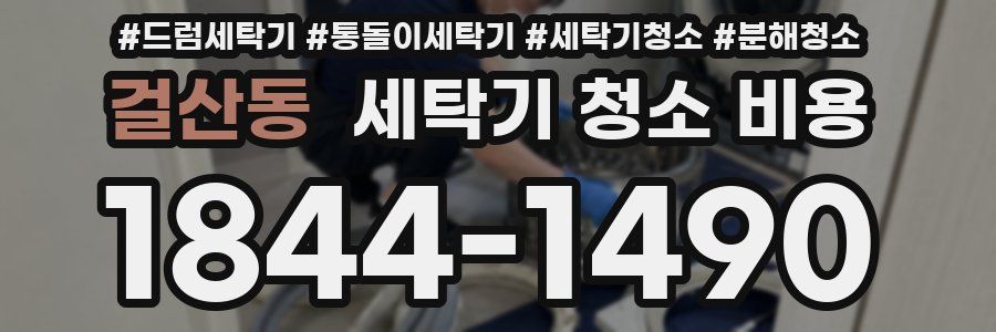 걸산동 세탁기 청소 비용