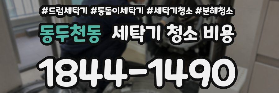동두천동 세탁기 청소 비용