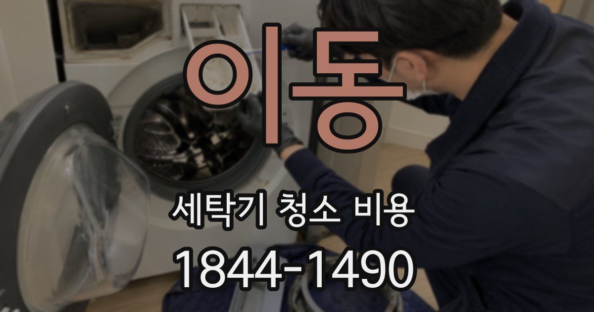 이동 세탁기 청소 비용