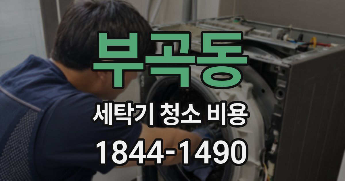 부곡동 세탁기 청소 비용