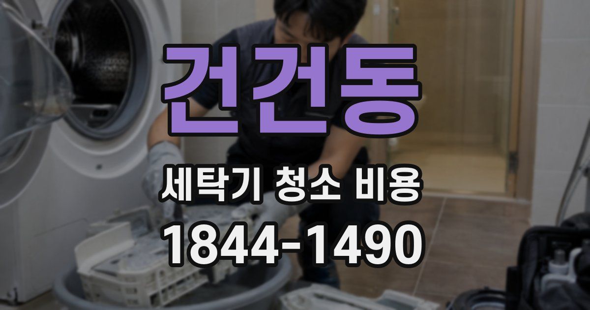 건건동 세탁기 청소 비용