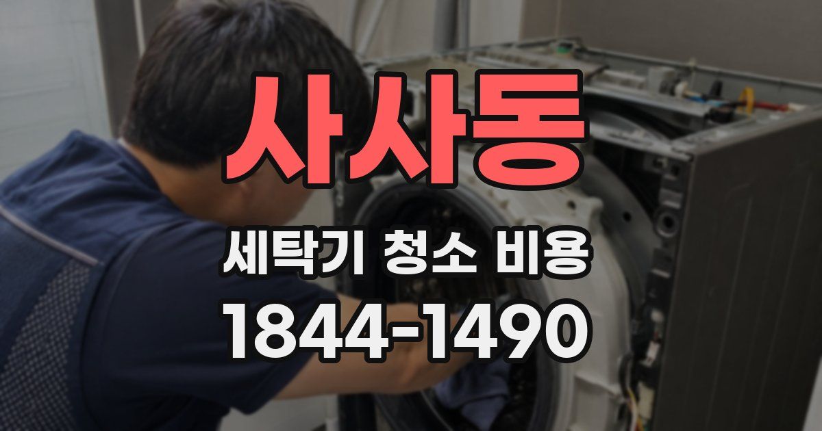 사사동 세탁기 청소 비용