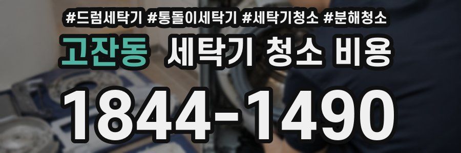 고잔동 세탁기 청소 비용