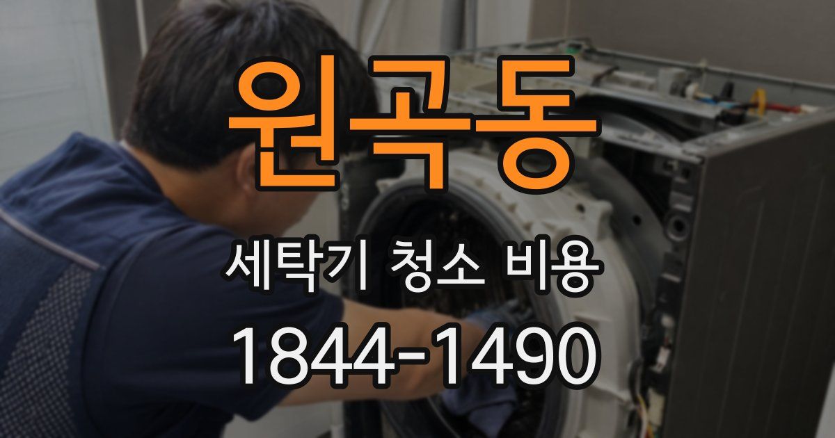 원곡동 세탁기 청소 비용