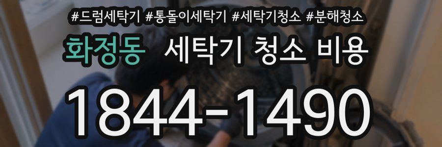 화정동 세탁기 청소 비용
