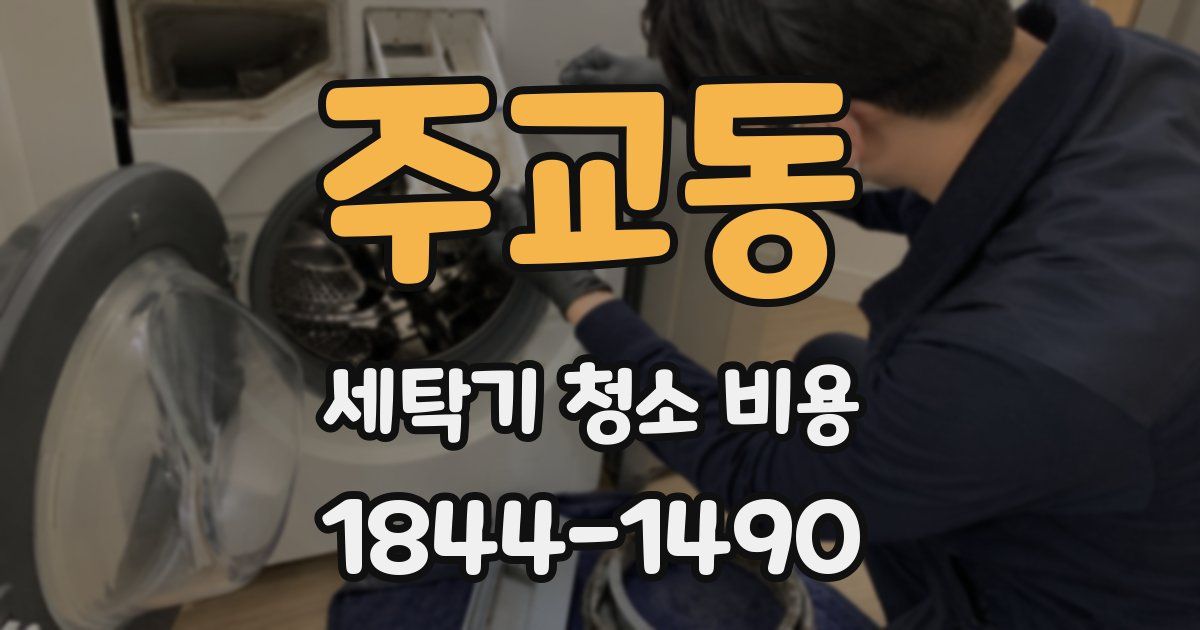 주교동 세탁기 청소 비용