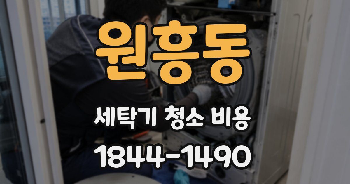 원흥동 세탁기 청소 비용
