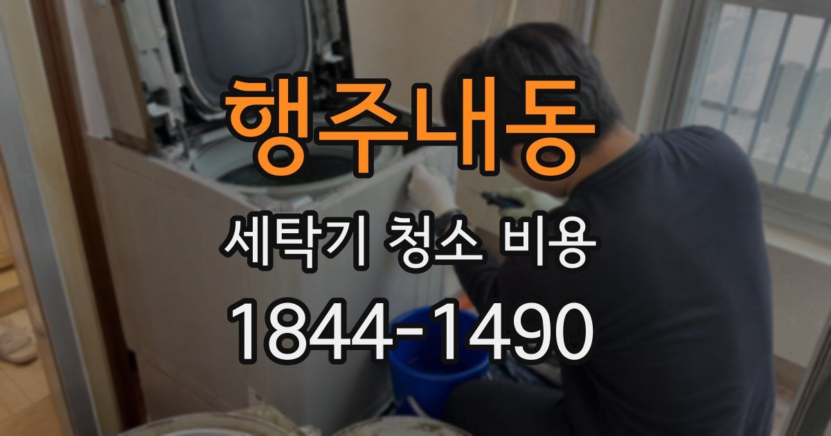 행주내동 세탁기 청소 비용