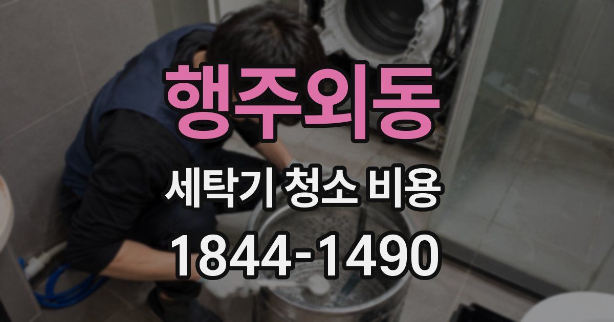 행주외동 세탁기 청소 비용
