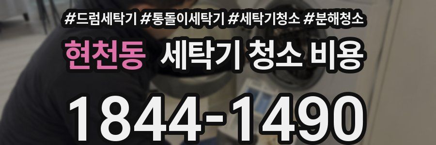 현천동 세탁기 청소 비용