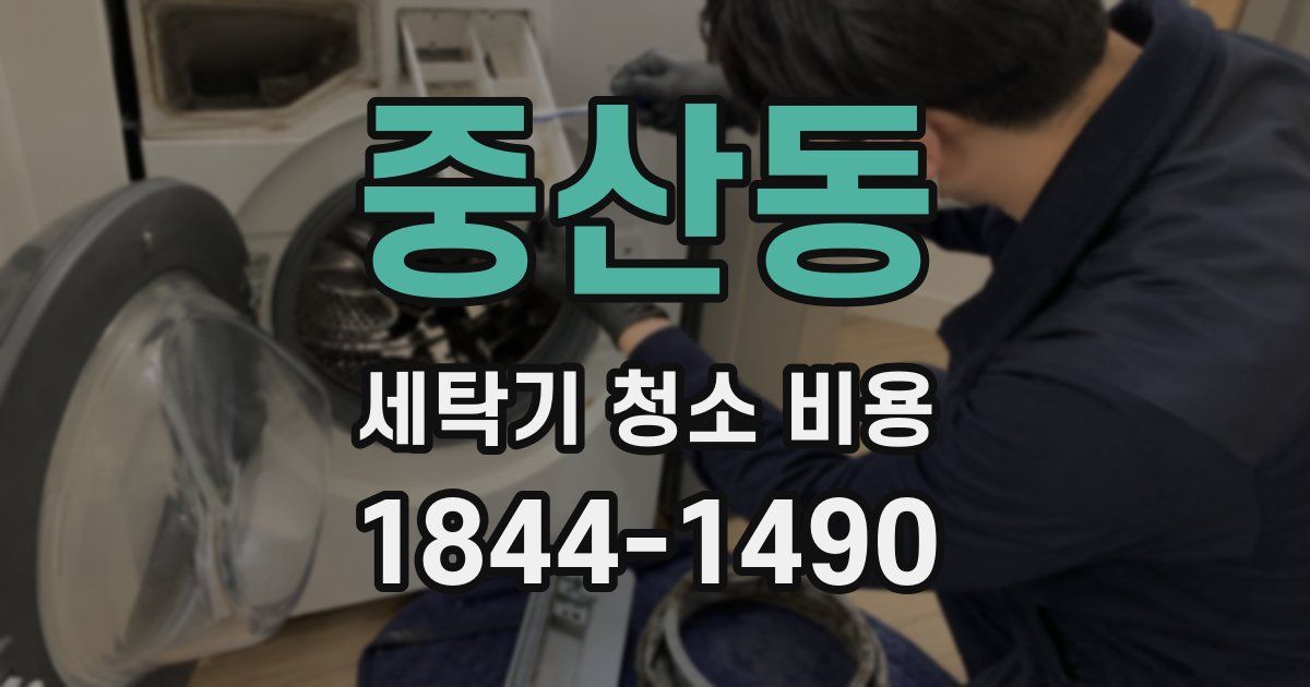 중산동 세탁기 청소 비용